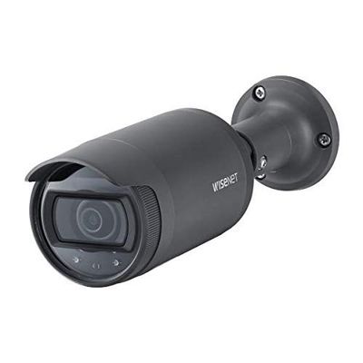 Hanwha Techwin LNO-6022R 2MP IR PoE Outdoor Network Bullet Camera with 4mm Fixed Focal Lens, 30fps@ All Resolutions (H.264), Tampering, Motion Detection