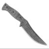 ColdLand 9" Damascus Steel Knife Making Kits - Knife Making Supplies Include Blank Blade, Brass Pin, Sheath, Wood Handle Scales - Build your Own NB112 view 2