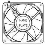 08025SA-12N-AA-D0 DC Fans DC Axial Fan, 80x25mm, 12VDC, 41.3CFM, Rib, Ball Bearing, 2-Wire