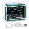 Air Quality Monitor Tester Communication PM2.5 Detector 2.8in LED Household Air Quality Vehicle Environment Monitor DC5V Micro USB Interface