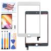 Digitizer Screen Replacement for iPad Mini 5 5th Gen 7.9" 2019 Touch Screen Glass Panel Repair Parts for iPAD A2133 A2124 A2126 A2125 Touchscreen Free Tools Kits + Tempered Glasss (White) view 1