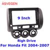 Asvegen Car Stereo Fascia Frame for Honda FIT Jazz 2004-2007 RW, DVD GPS Navi Player Panel Dash Kit Installation Trim Bezel view 2