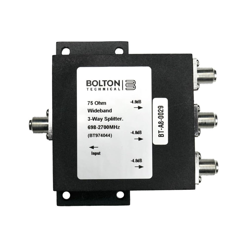 Bolton 3-Way 75 Ohm Signal Splitter, 6982700 MHz