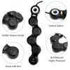 Deformation Power Cord for Large Plug Charger Socket -Flat Plug Power Strip with 2 USB Ports and 4 Multi Outlets, with 6.5FT Extension Cord view 4