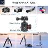 36mm Tripod Ball Head Universal Ballhead INNOREL K36 CNC Aluminum Alloy Professional Structure with Two 1/4" Screw Arca Swiss Quick Release Plates Max Load 44lb/20kg for Camera,DV,Telescope,Monopod view 3