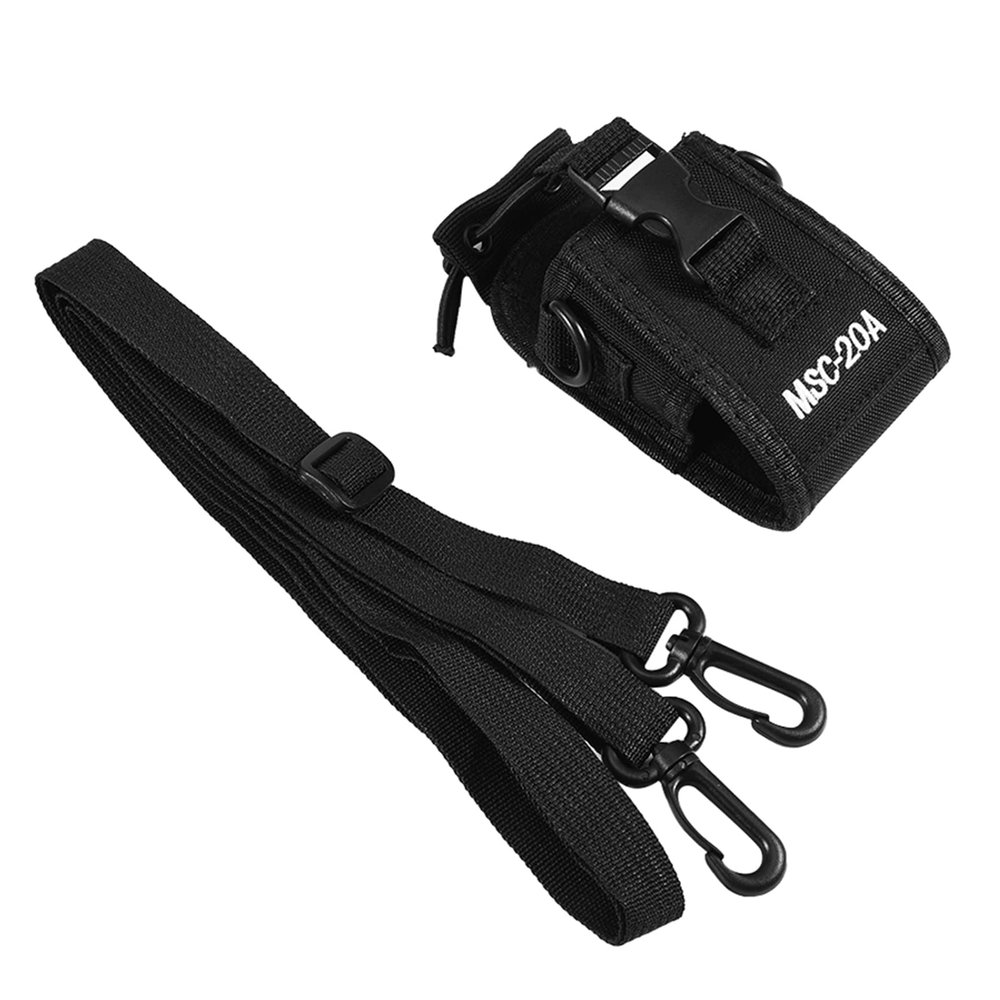 Demeras Interphone Pouch Two Way Radio Walkie Talkie Holster MSC-20A Nylon Pouch Walkie Talkie Bag for Police Fireman Security Guard