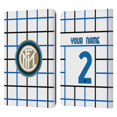 Head Case Designs Officially Licensed Custom Customized Personalized Inter Milan Away 2020/21 Crest Kit Leather Book Wallet Case Cover Compatible with Kindle Paperwhite 1/2 / 3