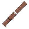 kwmobile Strap Compatible with Huami Amazfit GTS/GTS 2 Strap - Silicone and Leather Sport Wristband - Brown/Black view 3