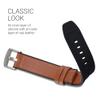 kwmobile Strap Compatible with Huami Amazfit GTS/GTS 2 Strap - Silicone and Leather Sport Wristband - Brown/Black view 4