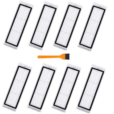 Roborock Filters Compatible with Roborock S6 Pure, S6, E4,S4 Max, S6 MaxV, S4, E2, E3, E5, E20 E25 E35 S50 S65 Xiaomi Mijia Robot Vacuum,8 Filters, 1 Cleaning Tools
