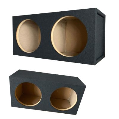 1x Audiotek CA-15DS Pro Dual Seal 15-Inch Subwoofer Enclosure Car Vehicle Audio Speaker Box All Medium-Density Fiberboard Vented Enclosure Carpet Texture Terminal