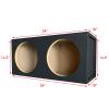1x Audiotek CA-15DS Pro Dual Seal 15-Inch Subwoofer Enclosure Car Vehicle Audio Speaker Box All Medium-Density Fiberboard Vented Enclosure Carpet Texture Terminal view 2