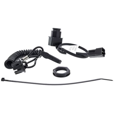 Polaris Snowmobile Magnetic Tether (550/600/800), Engine Shut-Off, Console Mounted, Pre-Wired Harness, Black, Genuine OEM - Part 2889143