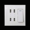 Youngy 220V 10A Wall Switch Socket 4 Port USB Charger Power Outlet Adapter Panel view 2