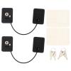 SOLUSTRE 2pcs Boys and Girls Fridge Lock Non-Drilling for Cabinets Freezer File Adhesive Prevent Boy Girl from Opening Doors Easy Installation view 1