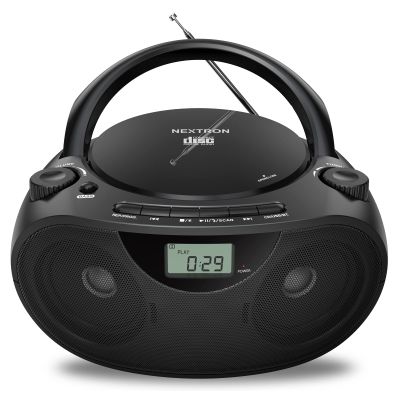 Nextron Portable CD Player Boombox with Bluetooth, AM/FM Radio & USB