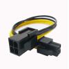 ZLKSKER 4 Pin P4 CPU Power Extension Cable for Desktop Computer (8 Inch,18AWG), Connect 12V PSU and CPU Power Connector, 4 Pin Male and Female view 1