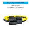 ZLKSKER 4 Pin P4 CPU Power Extension Cable for Desktop Computer (8 Inch,18AWG), Connect 12V PSU and CPU Power Connector, 4 Pin Male and Female view 4
