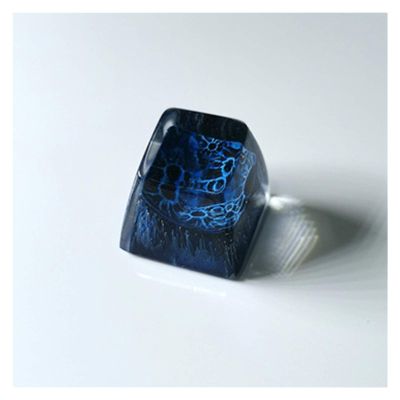 108 Key Cherry mx Brown Keyboard 1pc Lunar Surface Design Resin Keycaps for Mechanical Gaming Keyboard R1 Profile Green Black Blue Orange Key Cap (Axis Body : for Cherry mx Switch, Color : Blue)