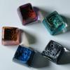 108 Key Cherry mx Brown Keyboard 1pc Lunar Surface Design Resin Keycaps for Mechanical Gaming Keyboard R1 Profile Green Black Blue Orange Key Cap (Axis Body : for Cherry mx Switch, Color : Blue) view 4