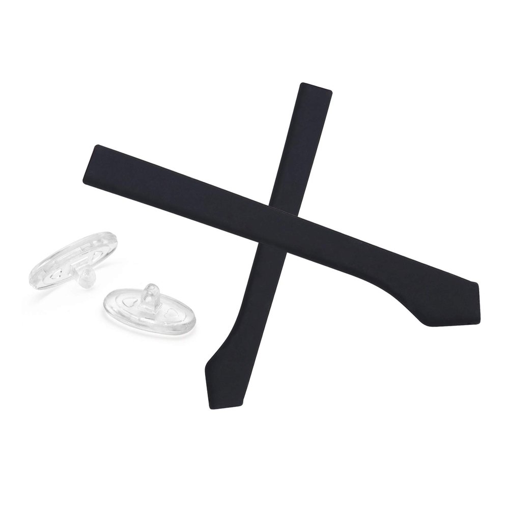Black Ear Socks and Nose Pads Replacement Rubber Kits for Oakley Boomstand OX5042 Glasses