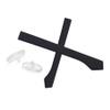 Black Ear Socks and Nose Pads Replacement Rubber Kits for Oakley Boomstand OX5042 Glasses view 1