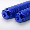Vuwuma Amotor Bike Pegs Aluminum Alloy Anti-Skid Lead Foot Bicycle Pegs BMX Pegs for Mountain Bike Cycling Rear Stunt Pegs Fit 3/8 inch Axles (Blue) 11 view 3