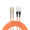 Buacoz 2.5Meters 8ft SC/UPC-FC/UPC Multi-Mode Fiber Optic Cable SC to FC OM1 Jumper Optical Patch Cord Duplex 62.5/125um Orange SC-FC view 1