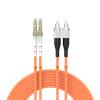 Buacoz 15Meters 50ft LC/UPC-FC/UPC Multi-Mode Fiber Optic Cable LC to FC OM1 Jumper Optical Patch Cord Duplex 62.5/125um Orange LC-FC view 1
