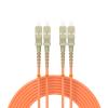 Buacoz 1.8Meters 6ft SC/UPC-SC/UPC Multi-Mode Fiber Optic Cable OM1 Jumper Optical Patch Cord Duplex 62.5/125um Orange view 1