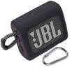 co2CREA Silicone Cover Replacement for JBL GO3 Go 3 Eco Waterproof Ultra Portable Bluetooth Speaker (Silicone Black Case) view 1
