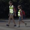 Geyoga 2 Pieces 2/10 Pieces Kids Reflective Vest Child Toddler Safety High Visibility Vest Yellow for Cycling Walking Skiing view 3