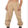 Andongnywell Ladies Solid Color Sport slaXYKs Harlan Pants Wide Legs Long Pants with Chain and poXYKets Trousers (Black,X-Large) view 4