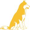 Decaltor Yellow Siberian Husky - Laptop Stickers - 5" Vinyl Decal -Funny Laptop, Phone, Tablet Vinyl Decal Sticker,Bumper Sticker view 1