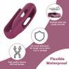 Huadea 4-Pack Clip Case Compatible with Fitbit Inspire 2/Fitbit Inspire 3, Soft Silicone Clip Clasp Accessory Replacement for Fitbit Inspire 2/Inspire 3 (Black/White/Wine Red/Navy) view 2