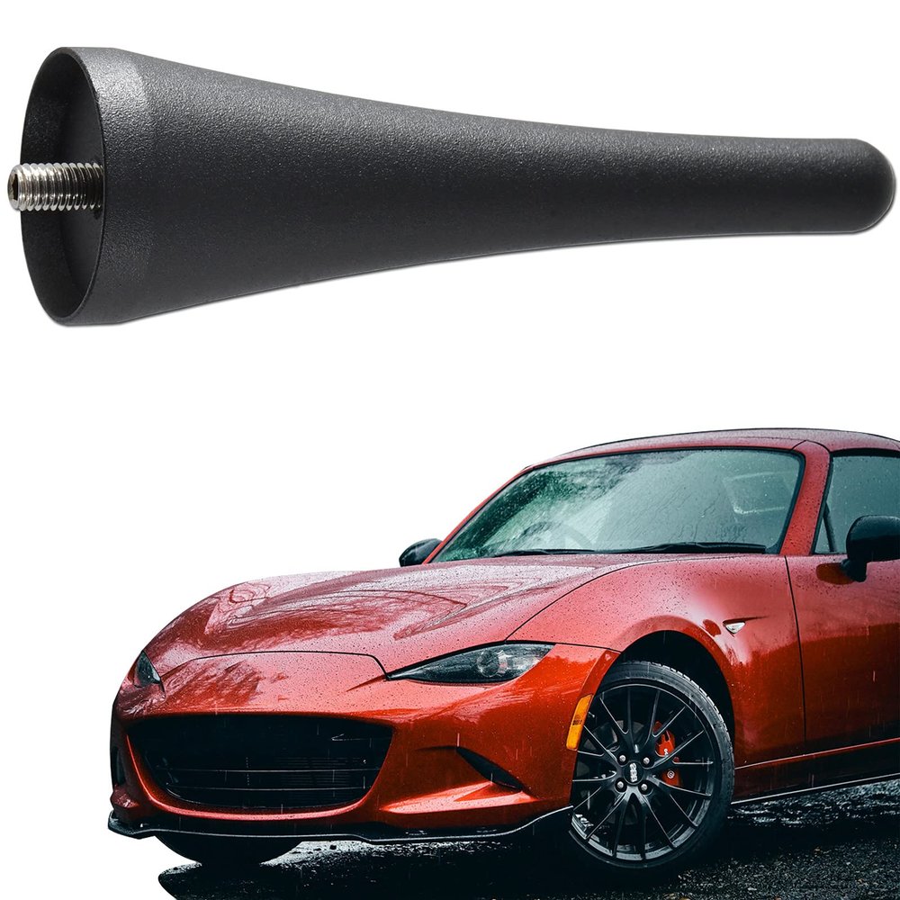 Anina 3.8 Inch Antenna Mast for Mazda Miata 2006-2022 MX5-ND-NC-RF Aluminum Alloy Stubby Radio Antenna