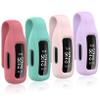 Huadea 4-Pack Clip Case Compatible with Fitbit Inspire 2/Fitbit Inspire 3, Soft Silicone Clip Clasp Accessory Replacement for Inspire 3/Inspire 2 (Official Red/Violet/Teal/Rose Pink) view 1