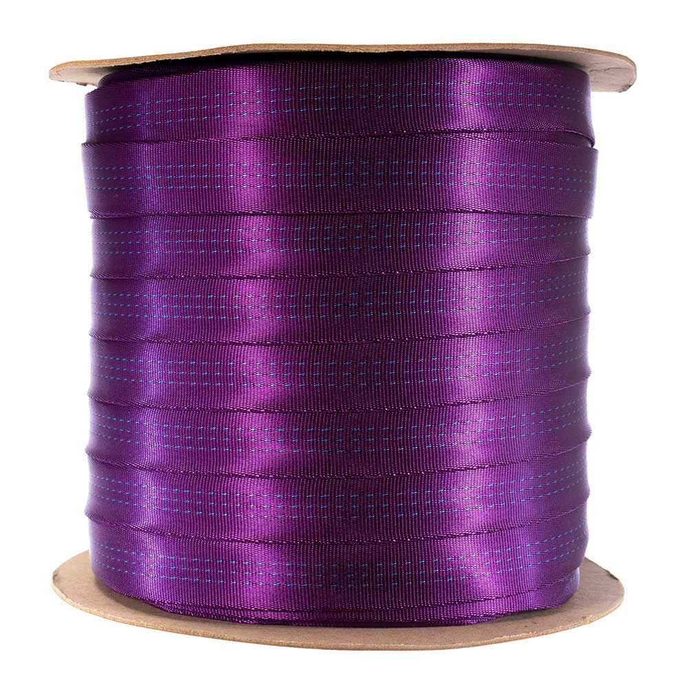 Paracord Planet Tubular Webbing 1 Inches Heavy Duty Nylon/Rescue Harnesses Work Great for Outdoors (20 Yards - Purple)