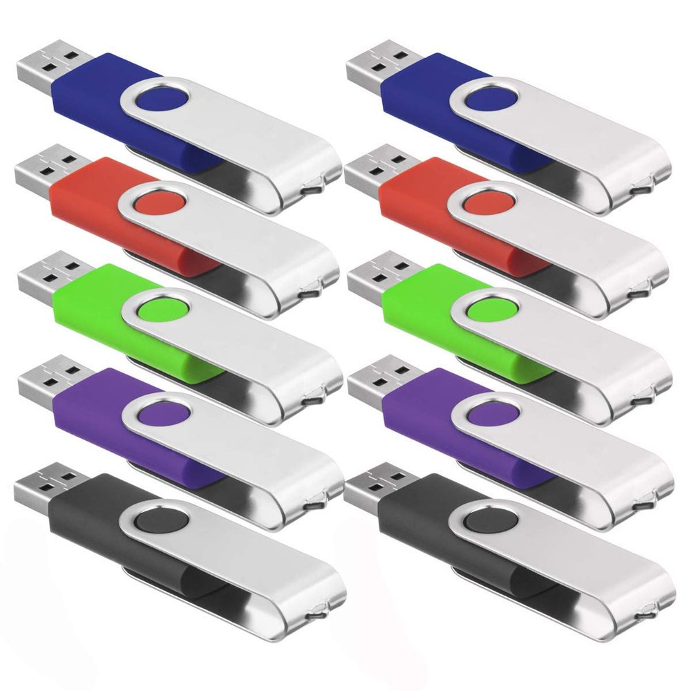 10 Pack USB Flash Drive 32GB USB 2.0 Thumb Drive Jump Drive Pen Drive Bulk U Disk Memory Sticks