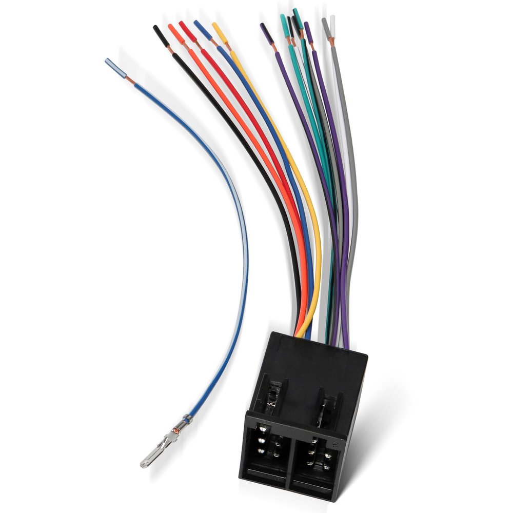 RED WOLF Car ISO 16 Pin Radio Wiring Harness Connector for International Semi Freightliner Colombia Peterbilt Mack Kenworth Truck 16 Pins Adapter Install Aftermarket Stereo CD Player Pioneer Kenwood
