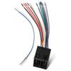 RED WOLF Car ISO 16 Pin Radio Wiring Harness Connector for International Semi Freightliner Colombia Peterbilt Mack Kenworth Truck 16 Pins Adapter Install Aftermarket Stereo CD Player Pioneer Kenwood view 1