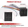 RED WOLF Car ISO 16 Pin Radio Wiring Harness Connector for International Semi Freightliner Colombia Peterbilt Mack Kenworth Truck 16 Pins Adapter Install Aftermarket Stereo CD Player Pioneer Kenwood view 3