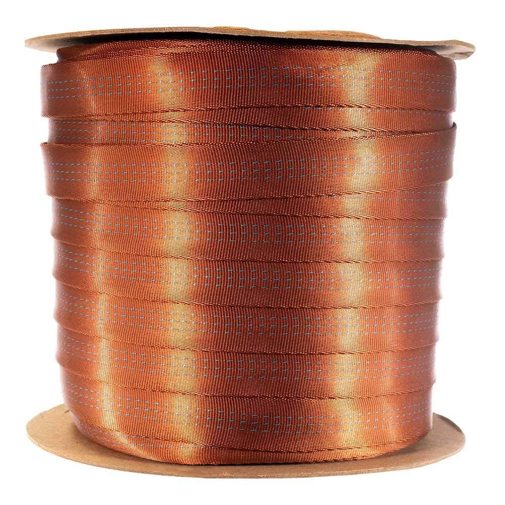 Paracord Planet Tubular Webbing 1 Inches  Heavy Duty Nylon/Rescue Harnesses Work Great for Outdoors (5 Yards - Rust)