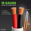 GearIT 16/2 Speaker Wire (100 Feet) 16 Gauge (Copper Clad Aluminum) - Fire Safety in Wall Rated Audio Speaker Wire Cable / CL2 Rated / 2 Conductors - CCA, 100ft view 3