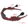 Hereta Wireless Bluetooth Sunglasses Anti-ray Stereo 5.1 Music Bluetooth Headphones for Women Support Both Headset and Hands-free for All Kinds of Cell Phones (Red-gray) view 4