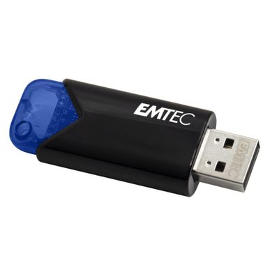 Emtec Click Easy B110 USB 3.0 (3.2) Flash Drive 32 GB External Storage - Blue, Black