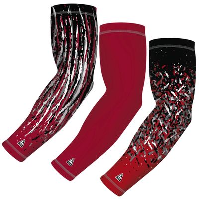 B-Driven Sports Compression Arm Sleeves | UV Arm Sleeves for Men Women & Youth | Sports Sun Protection Circulation | 3 Count