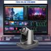 AVKANS AI Tracking PTZ Camera, 20X HDMI SDI PTZ Camera for Church Worship Events School Hospital Boradcast Live Streaming, PoE Support, Crystal Clear Video Quality view 2