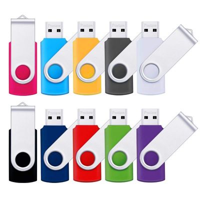 10X 64GB-8MB USB Flash Drive, USB Stick, U Disk Rotated Design, External Storage and Backup Data, LOT Bulk (10PCS - 256MB)