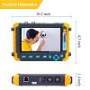 AHD CCTV Monitor Camera Tester IV8W 5 Inch 4-in-1 8MP AHD TVI 8MP CVI CVBS 1080P Coaxial HD Video Testerr Support RS485 PTZ Controller/UTP Cable Test/VGA HDMI Input/DC12V Output view 3